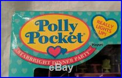 New in box Polly Pocket Star Bright Dinner Party Keepsake 1994 Bluebird 100%