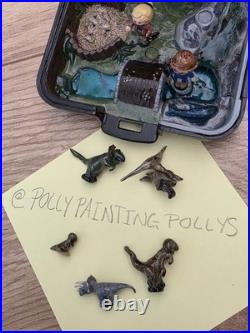Original Vintage Bluebird Polly Pocket Jurassic Park Inspired Custom Repaint