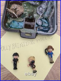 Original Vintage Bluebird Polly Pocket Jurassic Park Inspired Custom Repaint