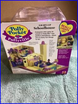 POLLY POCKET 1993 LIGHT UP School House Schoolhouse NEW & SEALED