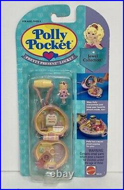 POLLY POCKET Bluebird PRETTY PRESENT LOCKET 1993 Mattel Necklace 10626 RARE NEW