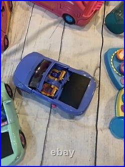 POLLY POCKET VINTAGE LOT accessories, cars, houses, dolls