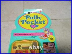 Polly Pocket 1989 Vintage Polly's Townhouse Orange Compact COMPLETE MOC New