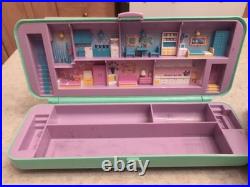 Polly Pocket 1990 Pencil Case + Giant Wedding Heart With Broken Hinge+ Figures