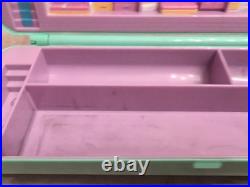 Polly Pocket 1990 Pencil Case + Giant Wedding Heart With Broken Hinge+ Figures