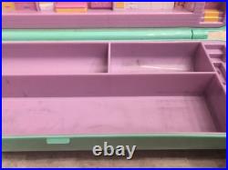 Polly Pocket 1990 Pencil Case + Giant Wedding Heart With Broken Hinge+ Figures