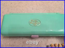 Polly Pocket 1990 Pencil Case + Giant Wedding Heart With Broken Hinge+ Figures