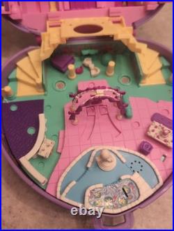 Polly Pocket 1990 Pencil Case + Giant Wedding Heart With Broken Hinge+ Figures