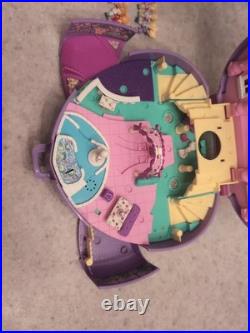 Polly Pocket 1990 Pencil Case + Giant Wedding Heart With Broken Hinge+ Figures