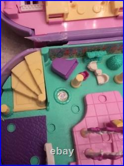 Polly Pocket 1990 Pencil Case + Giant Wedding Heart With Broken Hinge+ Figures