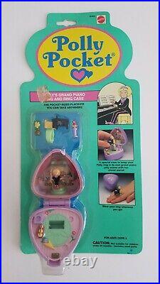 Polly Pocket 1991 Vintage Grand Piano Ring And Case Mint In Package