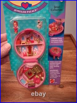 Polly Pocket 1993 Jeweled Palace #9267 & Jeweled Sea #9248 Bluebird Vintage NIP