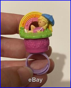 Polly Pocket 1995 Rainbow Stamp Ring Bluebird Vintage Retro Toy Extremely Rare