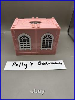Polly Pocket 1999 Vintage Deluxe Mansion Dream Builders 4pc Set 16 of 19 Pieces