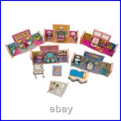 Polly Pocket 1999 Vintage Dream Builders Deluxe Mansion Playset With Accessories