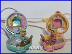 Polly Pocket 2 Pack Pretty Present and Dress Up Lockets Complete