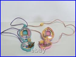 Polly Pocket 2 Pack Pretty Present and Dress Up Lockets Complete