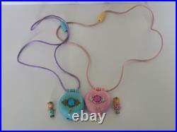 Polly Pocket 2 Pack Pretty Present and Dress Up Lockets Complete