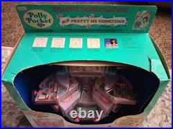 Polly Pocket BEAUTY CASE PLAYSET withPretty Me Cosmetics 1991 Bluebird NIB Vintage