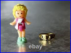 Polly Pocket BEAUTY PAGEANT Ring & Case 100% COMPLETE 1992 Vintage Bluebird