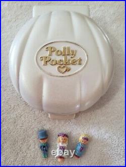 Polly Pocket BRIDESMAID WEDDIND COMPACT RARE PEARL VARIATION- WORKING! WED MAR