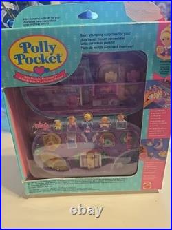 Polly Pocket Baby Stampin Playground Blue Vintage, Compact. New In Packaging