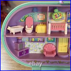 Polly Pocket Babysitting Stamper Play Set Complete Excellent Bluebird Vintage