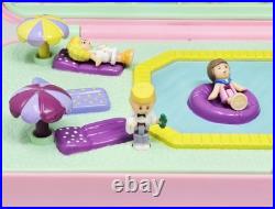 Polly Pocket Bluebird 1989 Polly's Pool Party Playset 100% Complete VGC Vintage