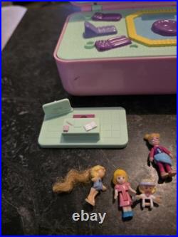 Polly Pocket Bluebird 1989 Pool Party Compact & Lot Of 12 PP Dolls & Misc Acces