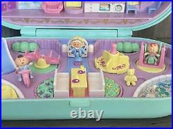 Polly Pocket Bluebird Stampin Playground Nursery Compact With 5 Figures Bear
