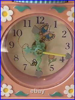 Polly Pocket Bluebird UK Vintage Retired Polly's FunTime Clock1991 COMPLETE Pink