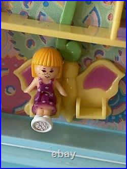 Polly Pocket Bluebird UK Vintage Retired Polly's FunTime Clock 1991 COMPLETE