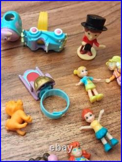 Polly Pocket Bluebird Vintage 30+ Pc Lot Mini Dolls Animals Accessories Figures