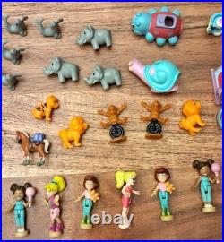 Polly Pocket Bluebird Vintage 30+ Pc Lot Mini Dolls Animals Accessories Figures Polly Pocket Bluebird Vintage 30+ Pc Lot Mini Dolls Animals Accessories Figures