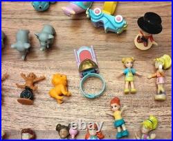 Polly Pocket Bluebird Vintage 30+ Pc Lot Mini Dolls Animals Accessories Figures