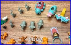 Polly Pocket Bluebird Vintage 30+ Pc Lot Mini Dolls Animals Accessories Figures