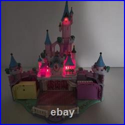Polly Pocket CINDERELLA Enchanted Light Up CASTLE 1995 Vtg Bluebird with6 figures