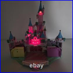 Polly Pocket CINDERELLA Enchanted Light Up CASTLE 1995 Vtg Bluebird with6 figures