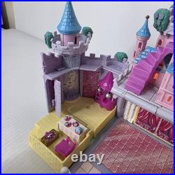 Polly Pocket CINDERELLA Enchanted Light Up CASTLE 1995 Vtg Bluebird with6 figures
