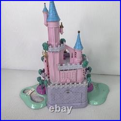 Polly Pocket CINDERELLA Enchanted Light Up CASTLE 1995 Vtg Bluebird with6 figures