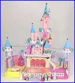 Polly Pocket CINDERELLA Light Up CASTLE 1995 Vintage Bluebird With 7 Figures