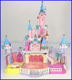 Polly Pocket CINDERELLA Light Up CASTLE 1995 Vintage Bluebird With 7 Figures