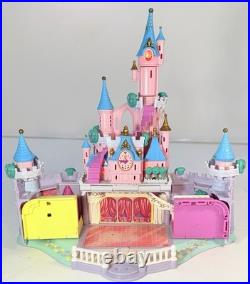 Polly Pocket CINDERELLA Light Up CASTLE 1995 Vintage Bluebird With 7 Figures