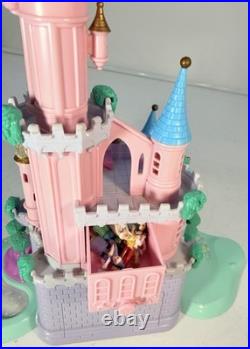 Polly Pocket CINDERELLA Light Up CASTLE 1995 Vintage Bluebird With 7 Figures