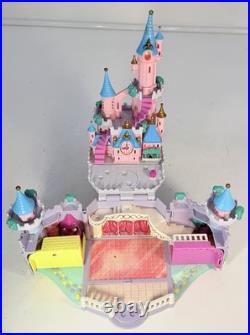 Polly Pocket CINDERELLA Light Up CASTLE 1995 Vintage Bluebird With 7 Figures