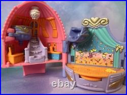 Polly Pocket CROWN PALACE + SPARKLE BALLERINA bundle 1996 Vintage Bluebird