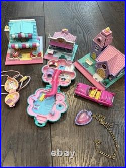 Polly Pocket Compacts Bluebird Toys 1990s Vintage Lot of 4 Incomplete Sets