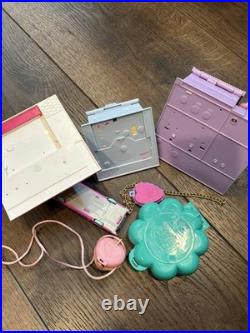 Polly Pocket Compacts Bluebird Toys 1990s Vintage Lot of 4 Incomplete Sets