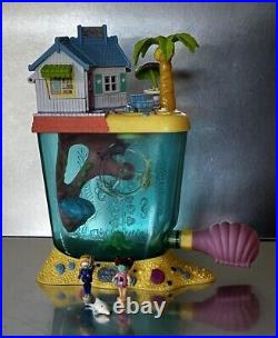 Polly Pocket DOLPHIN ISLAND Playset COMPLETE 1996 Bluebird Rare VARIATION