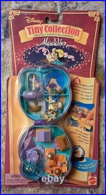Polly Pocket Disney Aladdin Tiny Collection Compact Bluebird 1995 Vintage NIP Polly Pocket Disney Aladdin Tiny Collection Compact Bluebird 1995 Vintage NIP